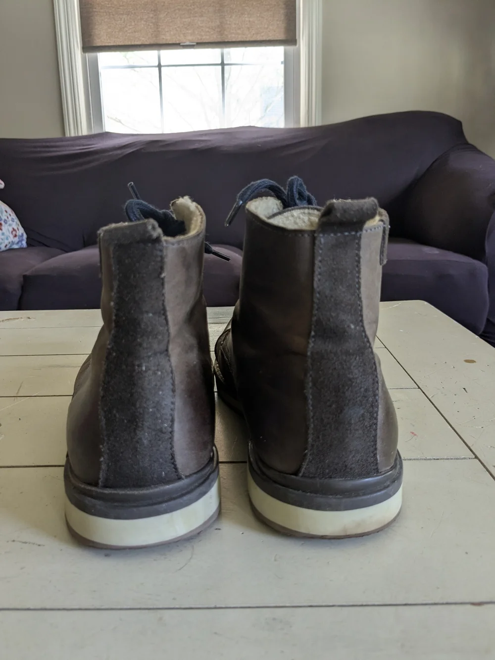 MENS BULLMAKER BROWN LEATHER ANKLE CHUKKA BOOTS - SIZE 9 (42)
